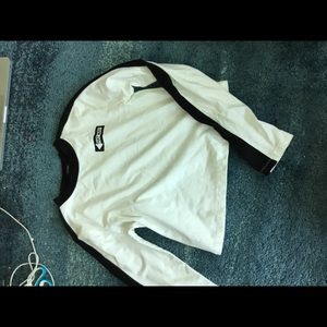 Black and white crop top